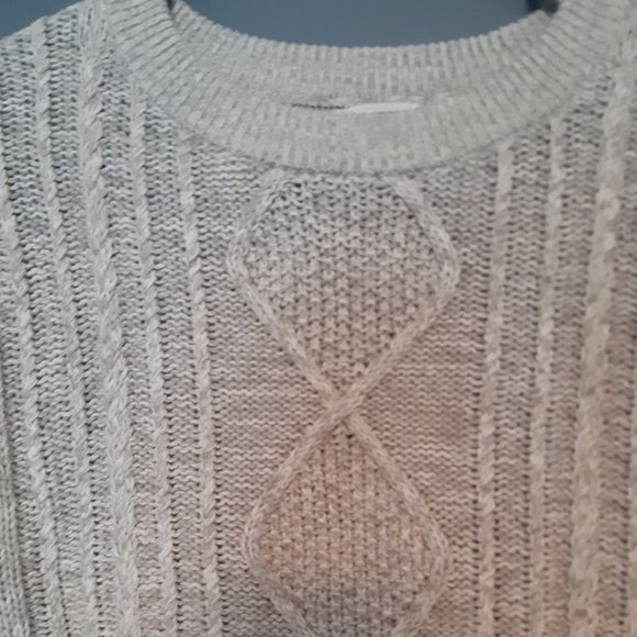 Grey Cable Knit Sweater - Picture 2 of 7
